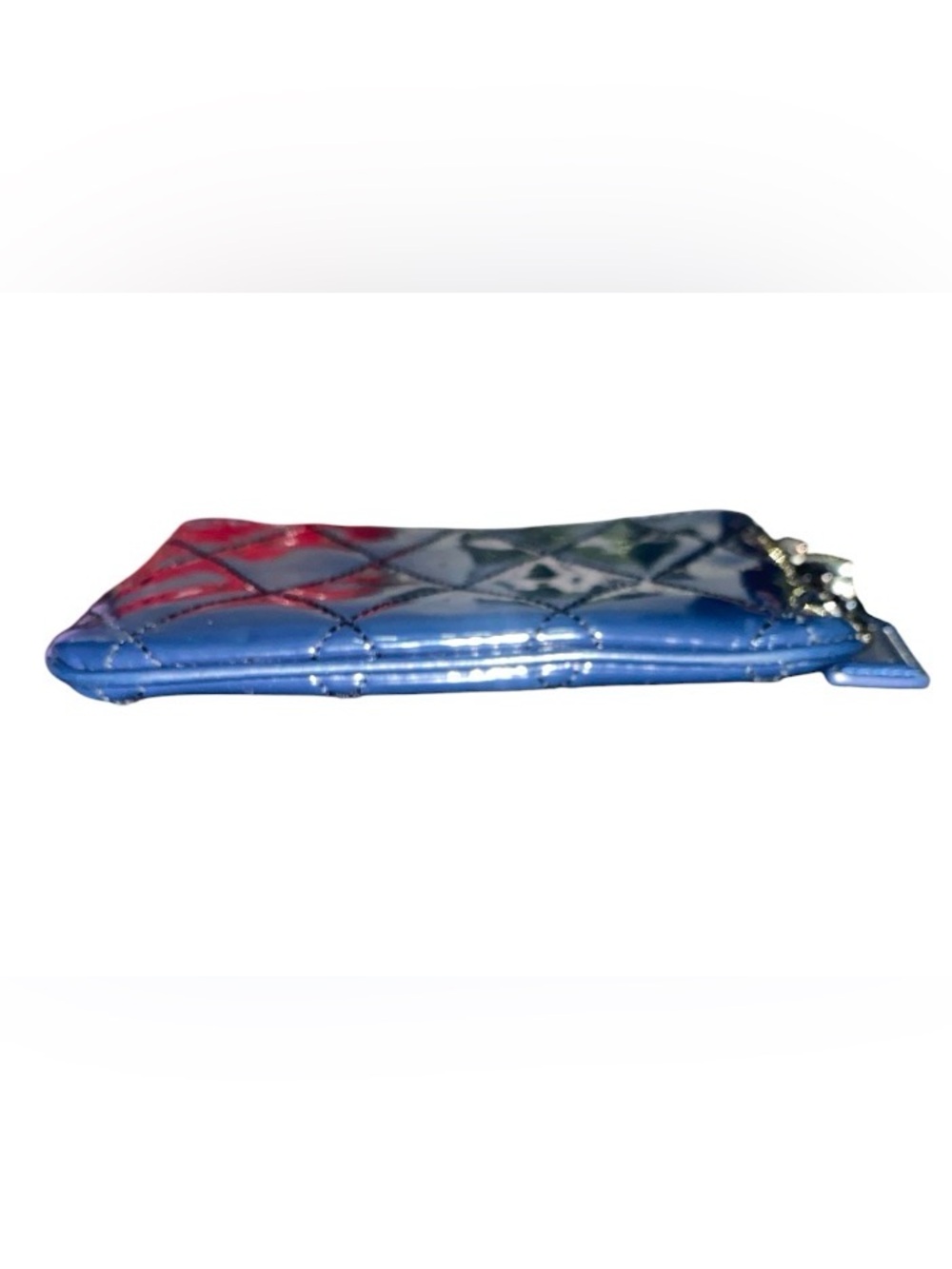 Coach Poppy Quilted Patent Leather Wristlet - Picture 3 of 8